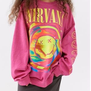 Nirvana Smile Overdyed Sweatshirt